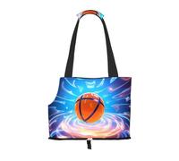 Magnifique sac à bandoulière imprimé basket-ball, convient pour les petits chiens et chats, sac de courses et de voyage à double usage