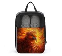 Magnifique sac à chaussures Fiery Phoenix pour voyage, usage quotidien, sac de rangement anti-poussière pour chaussures de golf