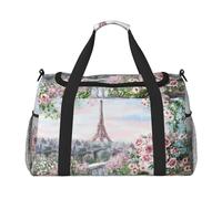 Magnifique sac de nuit imprimé Tour Eiffel Paris Sac de week-end Sac à main Sac de yoga Sac de sport Sac de sport Sac de sport Sac de sport Sac de sport Sac pour les articles personnels pour Audlts,
