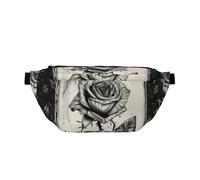 Magnifique sac de poitrine de sport pour homme et femme Motif rose dans le réservoir sous vide Sac banane de voyage pour course à pied, randonnée, cyclisme, entraînement, multicolore, Taille unique