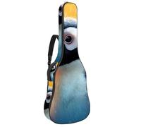 Magnifique sac de transport étanche avec plusieurs poches pour guitare acoustique de 101,6 cm/104,7 cm/106,7 cm, pingouin mignon, multicolore, 42.9x16.9x4.7 in, Sac pour guitare