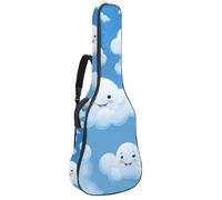 Magnifique sac de transport étanche pour guitare acoustique de 101,6 cm/104,7 cm/106,7 cm, avec compartiment à accessoires, fermeture éclair et couche de protection, nuages colorés, multicolore,