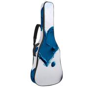 Magnifique sac de transport imperméable pour guitare acoustique, avec plusieurs poches, couche protectrice et tour de cou réglable, 108 x 40 x 12 cm, motif cœur jaune, Multicolore #08, 42.9x16.9x4.7