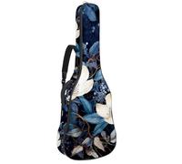 Magnifique sac de transport pour guitare acoustique avec plusieurs compartiments, étanche avec couche de protection, belles fleurs, multicolore, 42.9x16.9x4.7 in, Sac pour guitare