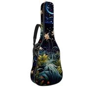 Magnifique sac étanche pour guitare acoustique, avec plusieurs poches et couche de protection pour guitares de 101,6 cm/104,7 cm/106,7 cm, plantes étoilées, multicolore, 42.9x16.9x4.7 in, Sac pour