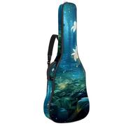 Magnifique sac pour guitare acoustique, étanche, avec plusieurs poches, 109 x 42,9 x 11,9 cm, motif plantes étoilées, multicolore, 42.9x16.9x4.7 in, Sac pour guitare