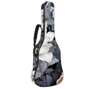 Magnifique sac pour guitare acoustique, étanche, avec plusieurs poches et couche de protection, belles fleurs, multicolore, 42.9x16.9x4.7 in, Sac pour guitare