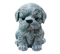 Magnifique sculpture décorative unique en résine représentant un chien rural chinois, parfait pour l'intérieur et l'extérieur