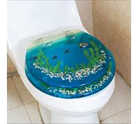 Magnifique siège de Toilette Dolphin avec Couvercle à Fermeture Douce, dégagement Rapide, Facile à Nettoyer,