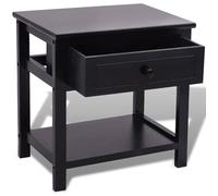 Magnifique Table de chevet Bois Noir - design polyvalent - pour maison - Noir 4.05 kg 2026_515307