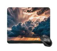 Magnifique tapis de souris carré avec base en caoutchouc antidérapant 25 x 30 cm ultra fin pour ordinateur portable, accessoires de bureau