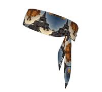 Magnifique tour Eiffel Paris Sports Head Tie Beach Summer Tropical Tie Bandeau Bandeau Bandeau Homme Femme Élastique Humidité pour Course