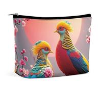 Magnifique Trousse de Toilette à Motif Coucou avec Fermeture éclair, Grande