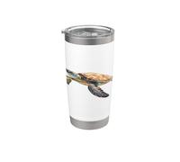 Magnifique verre tortue de mer Gobelet isotherme en acier inoxydable double paroi