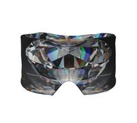 Magnifiques bijoux en diamant noir,Masque pour les yeux bloquant la lumière Cache-yeux et cache-oreilles pour le sommeil
