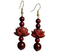 Magnifiques boucles d ' oreilles en bois faites à la main en forme de fleurs, ajustement confortable, idéales pour un usage quotidien ou les fêtes Boucles d ' oreilles minimalistes en bois