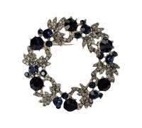 Magnifiques broches en métal en forme de fleur - Bijoux amusants - Texture en alliage - Convient pour une fête quotidienne et un usage quotidien - Accessoire de mariage scintillant, One Size, Comme