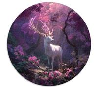 Magnifiques Cerfs Blancs |Magic Forêt| Puzzles Amusants en Famille 1000pcs (67.5x67.5cm) Adultes