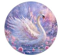 Magnifiques cygnes, lac Magique aux Roses Roses 1000pcs (67.5x67.5cm) Puzzle pour Adultes -,Jouet De DIY