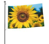 Magnifiques drapeaux de tournesol pour l'extérieur 6 x 91 cm, drapeau de jardin saisonnier double face avec œillets, drapeau d'extérieur pour décoration de maison, toile de fond pour photo