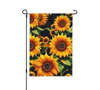 Magnifiques drapeaux décoratifs en forme de tournesol pour l'extérieur, décoration de jardin double face pour toutes les saisons