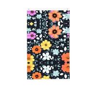 Magnifiques fleurs colorées de 0,9 x 1,5 m. Imprimé double face, vertical, tissu 100 % polyester, couleurs vives et durables.