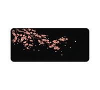 Magnifiques Fleurs Large Gaming Mouse Pad XL Surface Lisse avec Bords brodés et Base antidérapante Big Mousepad pour Le Bureau, la Maison, Le Travail, Le Gaming