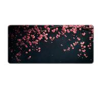 Magnifiques Fleurs Large Gaming Mouse Pad XL Surface Lisse avec Bords brodés et Base antidérapante Big Mousepad pour Le Bureau, la Maison, Le Travail, Le Gaming