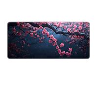 Magnifiques Fleurs Large Gaming Mouse Pad XL Surface Lisse avec Bords brodés et Base antidérapante Big Mousepad pour Le Bureau, la Maison, Le Travail, Le Gaming