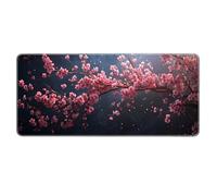 Magnifiques Fleurs Large Gaming Mouse Pad XL Surface Lisse avec Bords brodés et Base antidérapante Big Mousepad pour Le Bureau, la Maison, Le Travail, Le Gaming