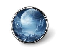 Magnifiques images de paysages, badges décoratifs, badge rond en alliage d'aluminium durable, broche bouton légère pour chemises, vestes, chapeaux, uniformes 1"