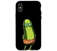 Magnifiques Lunettes de Soleil et Malles cornichons pour Les Amateurs de Vacances Coque pour iPhone X/XS