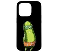 Magnifiques Lunettes de Soleil et Malles cornichons pour Les Amateurs de Vacances Coque pour iPhone 15 Pro