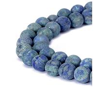Magnifiques perles naturelles en agate, perles rondes en vrac pour fabrication de bijoux, Chrysocolla, 10 mm