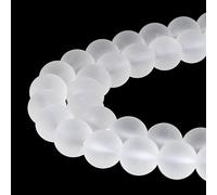 Magnifiques perles naturelles en agate, perles rondes en vrac pour fabrication de bijoux, Clear Quartz, 4 mm