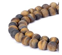 Magnifiques perles naturelles en agate, perles rondes en vrac pour fabrication de bijoux, Tiger Eye, 8 mm