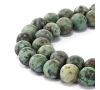 Magnifiques perles naturelles en agate, perles rondes en vrac pour fabrication de bijoux, turquoise, 12 mm