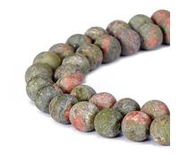 Magnifiques perles naturelles en agate, perles rondes en vrac pour fabrication de bijoux, Unakite, 10 mm