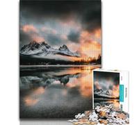 Magnifiques Puzzles de 1000 pièces représentant des Montagnes et des Lacs pour Adultes et Adolescents Difficile à réaliser,mais Amusant et Humoristique Décoration et Cadeaux Uniques pour la Maison