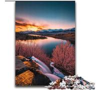 Magnifiques Puzzles de 2000 pièces pour Adolescents, Montagnes et Lacs, Jouets éducatifs, Anti-Stress, Cadeaux d'anniversaire Uniques (70x100cm)
