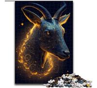 Magnifiques Puzzles de chèvre pour Adultes 1000 pièces, Jeux éducatifs, décoration d'intérieur, Cadeau d'anniversaire, Art Mural (50x75cm)
