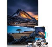 Magnifiques Puzzles de Montagnes et de Lacs 1000 pièces pour Adolescents, Aidez Le Cerveau à exercer des Jouets addictifs pour cultiver la Patience, Jeu de défi Unique (38x26cm)