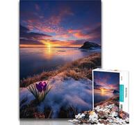 Magnifiques Puzzles de Montagnes et de Lacs pour Adolescents, 1 000 pièces, Jeu Stimulant et Familial avec des pièces de Formes aléatoires entièrement emboîtables (38x26cm)