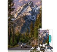Magnifiques Puzzles de rivière de Montagne 1000 pièces pour Adultes, Cadeaux, Vacances à la Maison, Tuer Le Temps, Chaque pièce est Unique - Jeu Familial Stimulant et Amusant 75x50cm