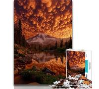 Magnifiques Puzzles de rivière de Montagne pour Adultes et Adolescents, 1000 pièces, pour stimuler Le Cerveau, Jouets addictifs pour cultiver la Patience et l'interaction Parent-Enfant (38x26cm)