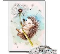 Magnifiques Puzzles hérissons Aquarelle pour Adolescents 1000 pièces, Jeux Amusants, Chaque pièce est Unique - Jeu Familial Stimulant (26x38cm)