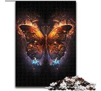 Magnifiques Puzzles Papillons pour Adultes, 1000 pièces, Jouets addictifs pour stimuler l'intelligence cérébrale, Cadeaux d'anniversaire pour Les 14 Ans et Plus (26x38cm)