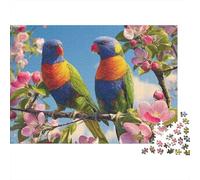 Magnifiques Puzzles perroquets adaptés aux Adolescents et aux Adultes. Cool et Amusant. Extrêmement Stimulant. 1000 pièces (75 x 50 cm).