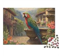 Magnifiques Puzzles perroquets adaptés aux Adolescents et aux Adultes. Cool et Amusant. Extrêmement Stimulant. 300 pièces (40 x 28 cm).