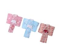 Magnifiques Tenues Kimono De Style Japonais Pour Poupées Blythe 1/6, Accessoires De Poupées Bjd, Fleurs De Cerisier Bleu